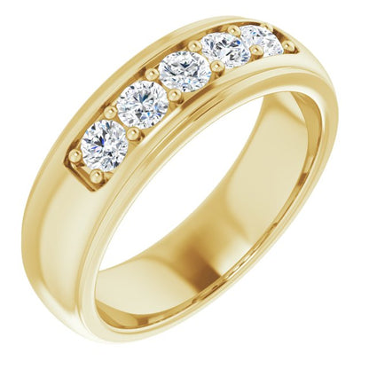 3/4 CTW Natural Diamond Band, 6.55 mm