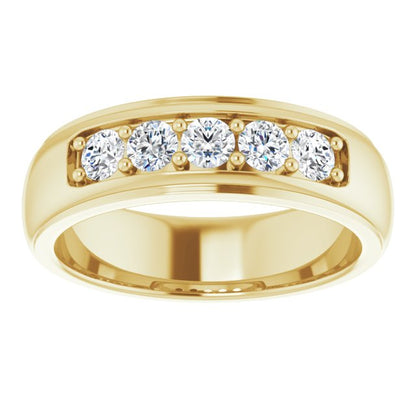 3/4 CTW Lab-Grown Diamond Band, 6.55 mm