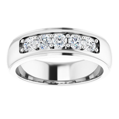 3/4 CTW Natural Diamond Band, 6.55 mm