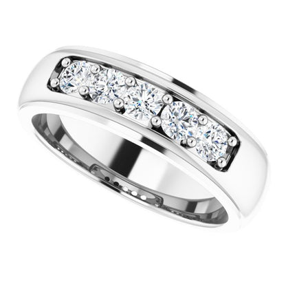 3/4 CTW Natural Diamond Band, 6.55 mm