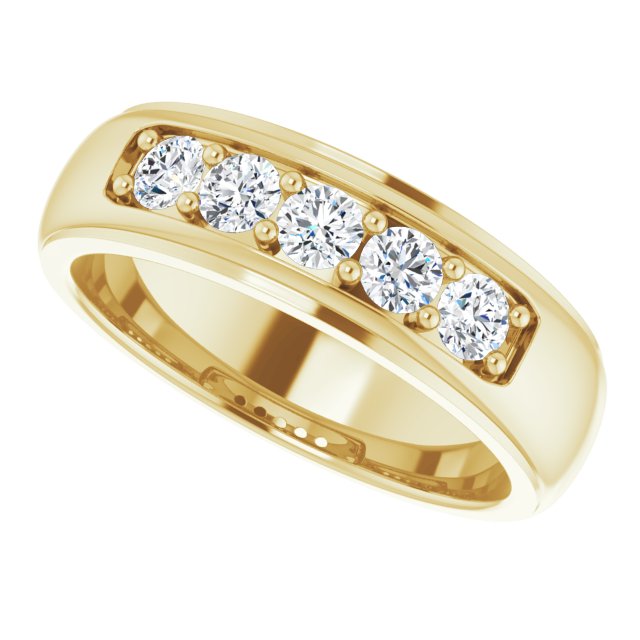 3/4 CTW Natural Diamond Band, 6.55 mm
