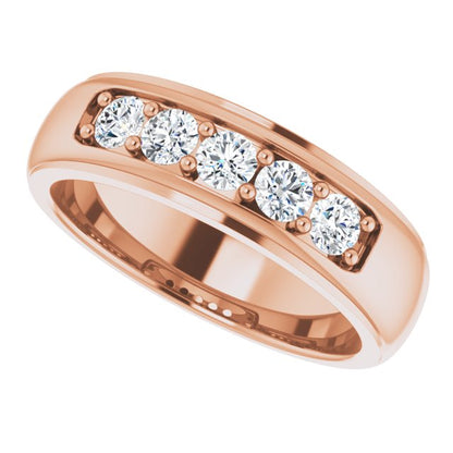 3/4 CTW Natural Diamond Band, 6.55 mm