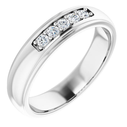 1/5 CTW Natural Diamond Band, 5.17 mm