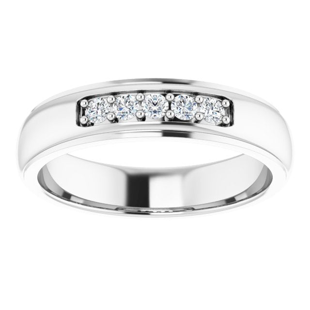 1/5 CTW Lab-Grown Diamond Band, 5.17 mm