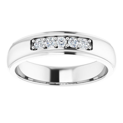 1/5 CTW Lab-Grown Diamond Band, 5.17 mm