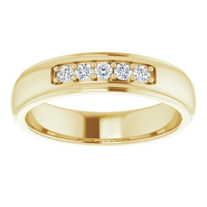 1/5 CTW Natural Diamond Band, 5.17 mm