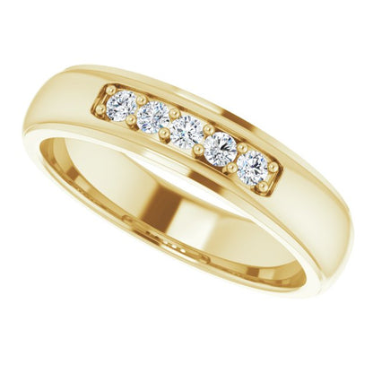 1/5 CTW Natural Diamond Band, 5.17 mm