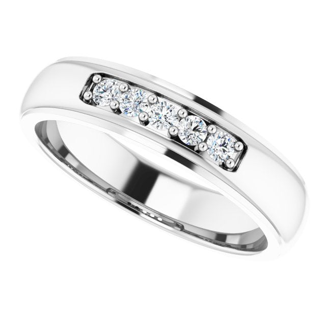 1/5 CTW Lab-Grown Diamond Band, 5.17 mm