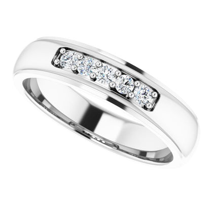 1/5 CTW Lab-Grown Diamond Band, 5.17 mm