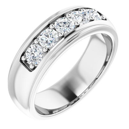 1 1/5 CTW Natural Diamond Band