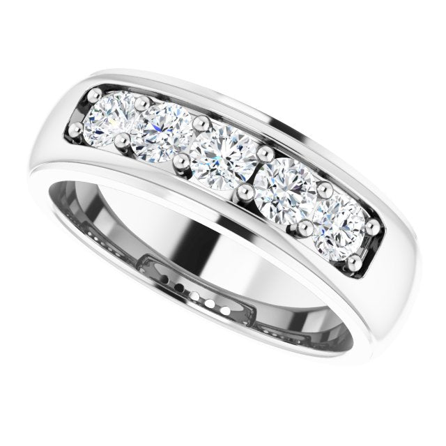 1 1/5 CTW Natural Diamond Band