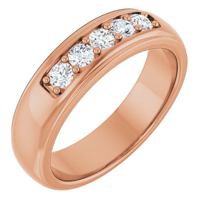 1/2 CTW Natural Diamond Band, 6.06 mm