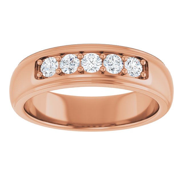 1/2 CTW Natural Diamond Band, 6.06 mm
