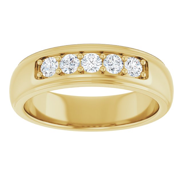 1/2 CTW Lab-Grown Diamond Band, 6.06 mm
