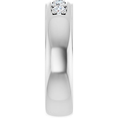1/2 CTW Natural Diamond Band, 6.06 mm