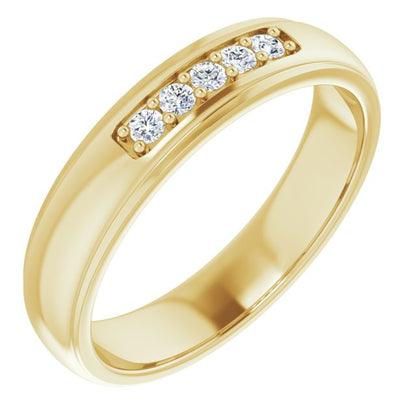 1/6 CTW Lab-Grown Diamond Band, 4.91 mm