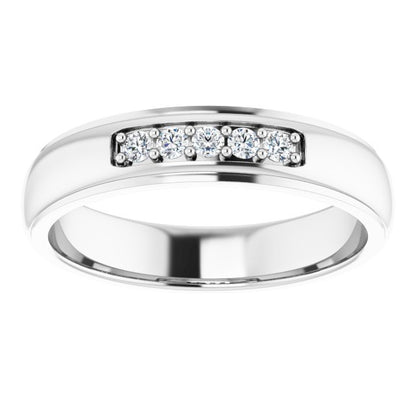 1/6 CTW Lab-Grown Diamond Band, 4.91 mm