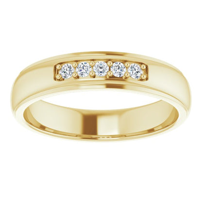 1/6 CTW Lab-Grown Diamond Band, 4.91 mm