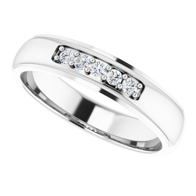 1/6 CTW Lab-Grown Diamond Band, 4.91 mm