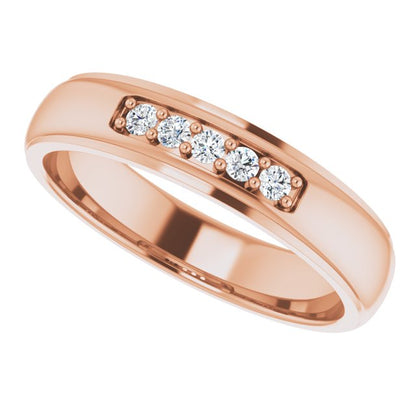 1/6 CTW Lab-Grown Diamond Band, 4.91 mm