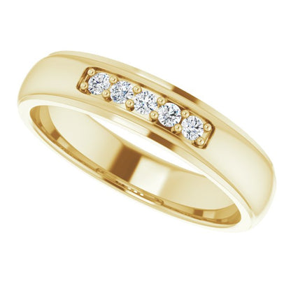 1/6 CTW Lab-Grown Diamond Band, 4.91 mm