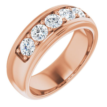 1 1/4 CTW Lab-Grown Diamond Band, 7.4 mm