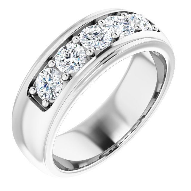 1 1/4 CTW Lab-Grown Diamond Band, 7.4 mm