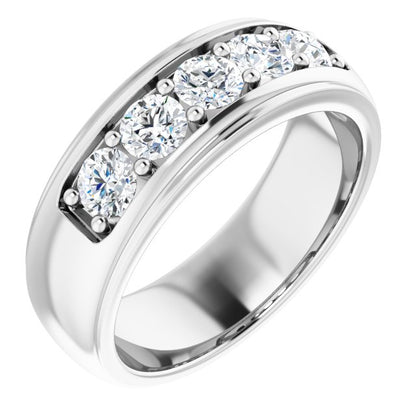 1 1/3 CTW Natural Diamond Band