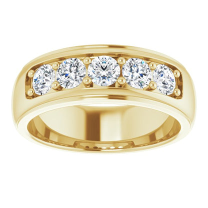 1 1/4 CTW Lab-Grown Diamond Band, 7.4 mm