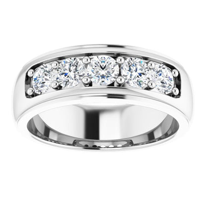 1 1/4 CTW Lab-Grown Diamond Band, 7.4 mm