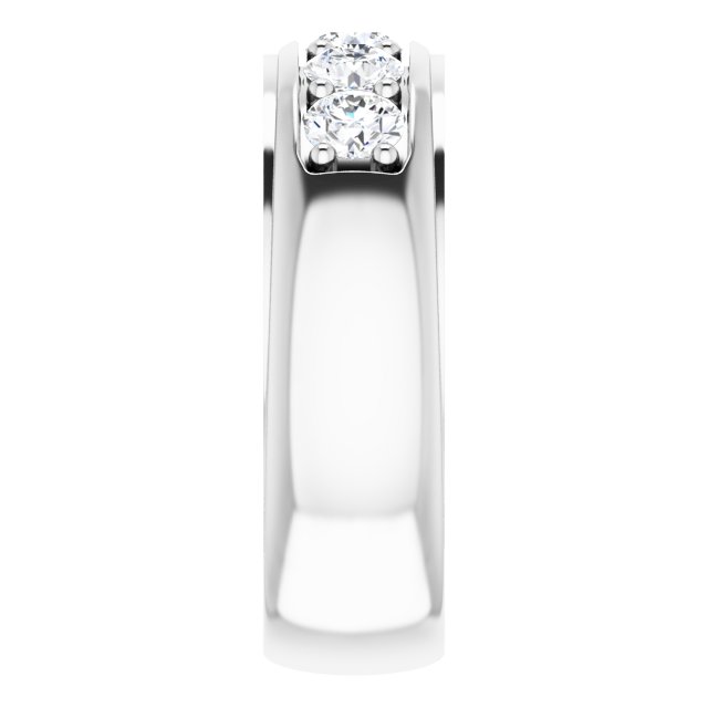 1 1/4 CTW Lab-Grown Diamond Band, 7.4 mm