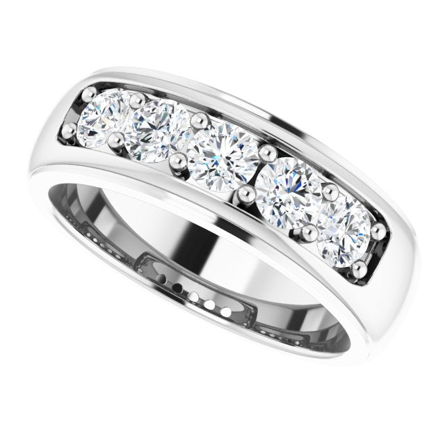 1 1/3 CTW Natural Diamond Band