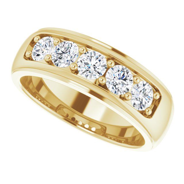 1 1/4 CTW Lab-Grown Diamond Band, 7.4 mm