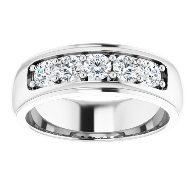 1 CTW Natural Diamond Band, 6.97 mm