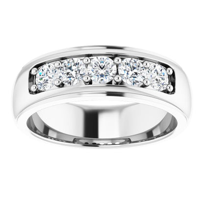 1 CTW Natural Diamond Band, 6.97 mm