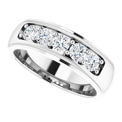 1 CTW Natural Diamond Band, 6.97 mm