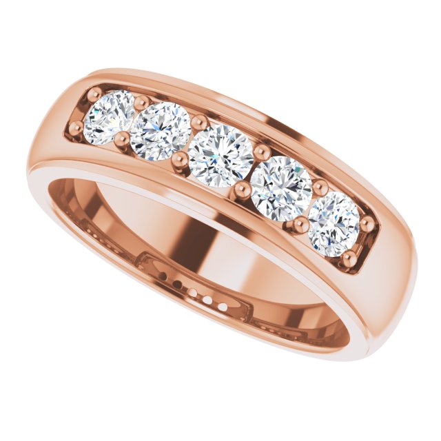 1 CTW Natural Diamond Band, 6.97 mm