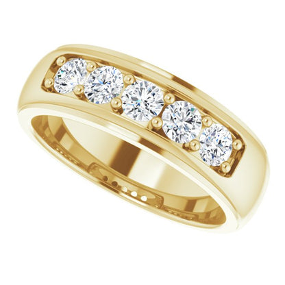 1 CTW Lab-Grown Diamond Band, 6.97 mm