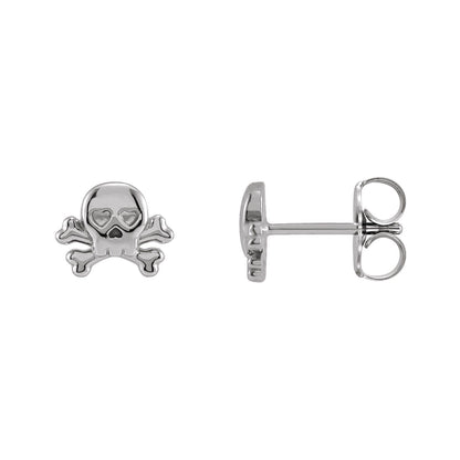 Petite Skull & Crossbones Earrings