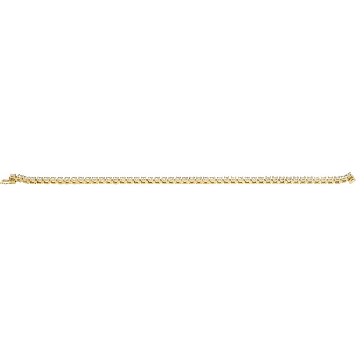 4 CTW Lab-Grown Diamond Line 7 1/4" Bracelet
