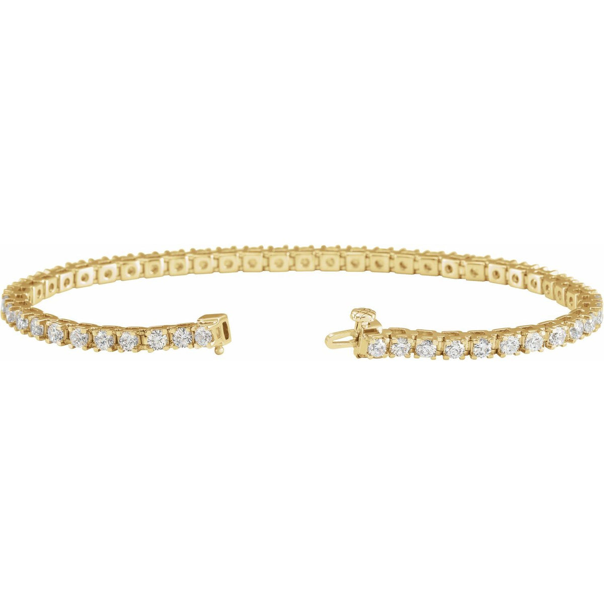 4 CTW Lab-Grown Diamond Line 7 1/4" Bracelet