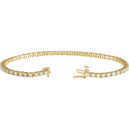 3 CTW Lab-Grown Diamond Line 7 1/4" Bracelet