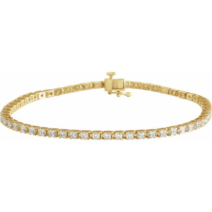 3 CTW Lab-Grown Diamond Line 7 1/4" Bracelet