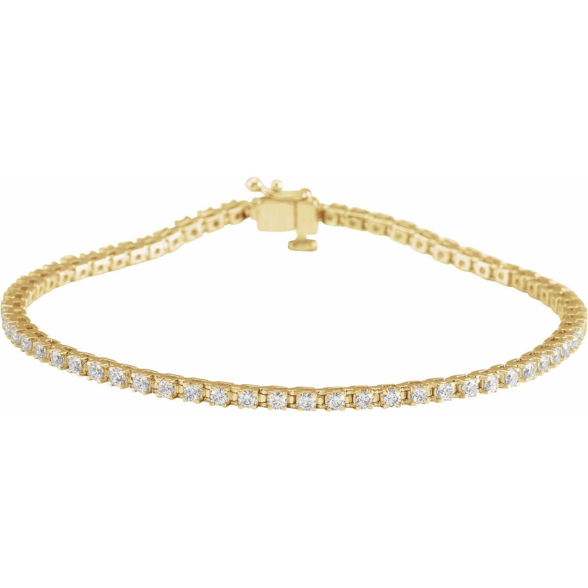 2 CTW Lab-Grown Diamond Line 7 1/4" Bracelet