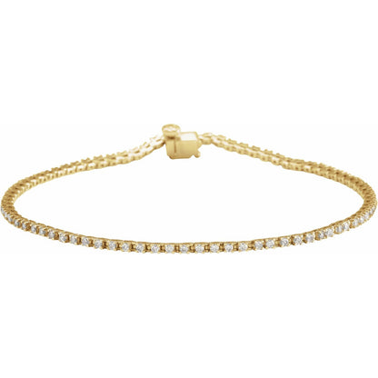 1 CTW Lab-Grown Diamond Line 7 1/4" Bracelet