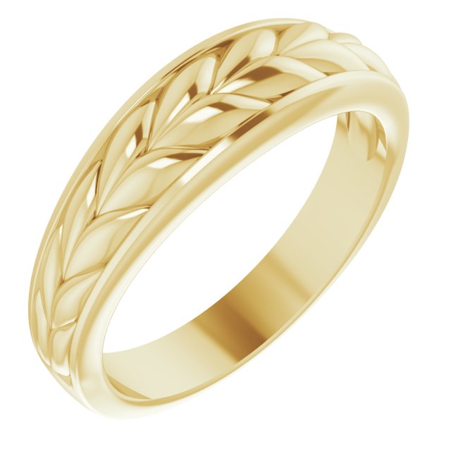 14K Yellow Gold Braided Ring