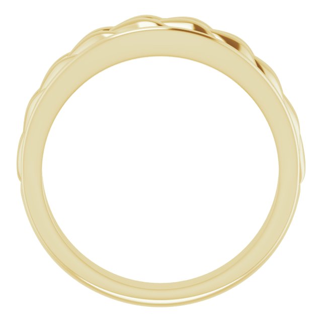14K Yellow Gold Braided Ring