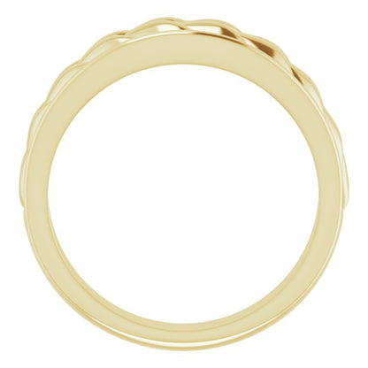 14K Yellow Gold Braided Ring