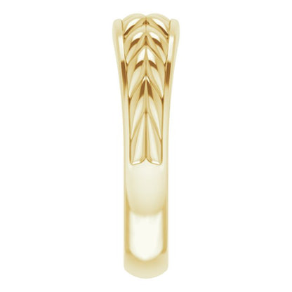 14K Yellow Gold Braided Ring