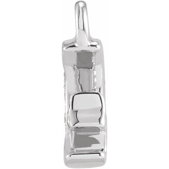 Petite Pavé® .02 CTW Natural Diamond Moon and Star Dangle